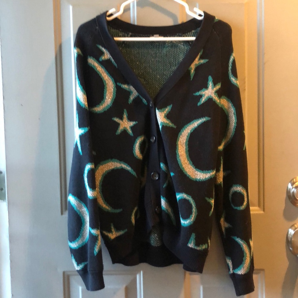 Adorable Knit Moon and Stars Coat.